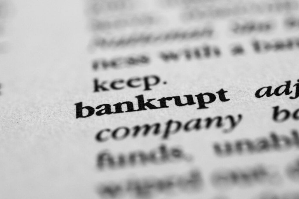 significato bancarotta